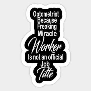 Optometrist Sticker